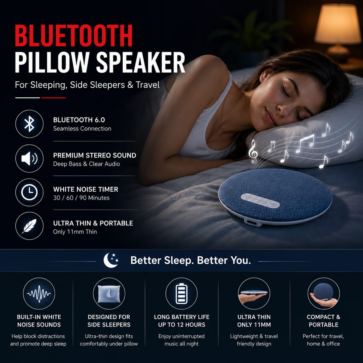Pillow Speaker