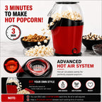 Mini Hot Air Popcorn Maker