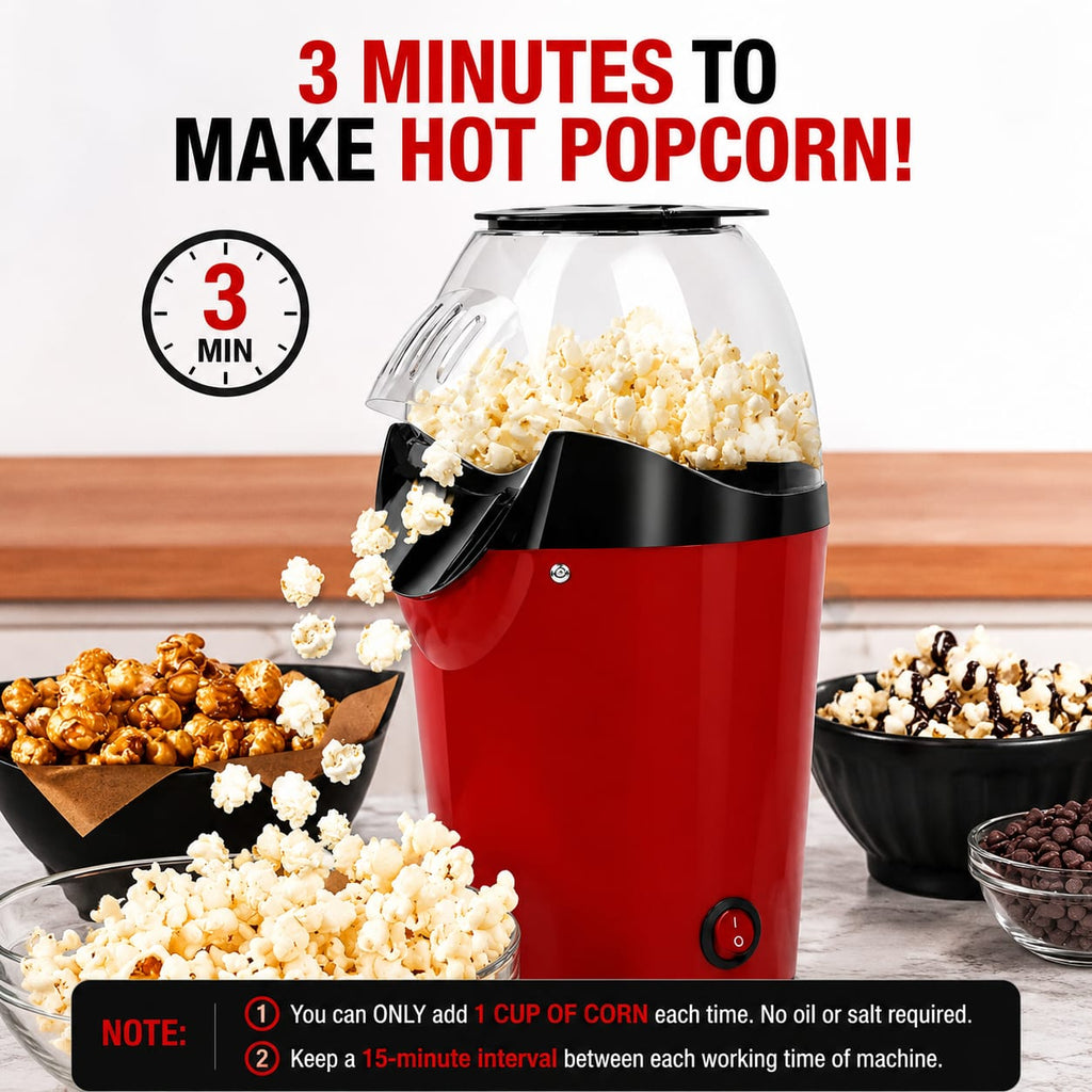 Mini Hot Air Popcorn Maker
