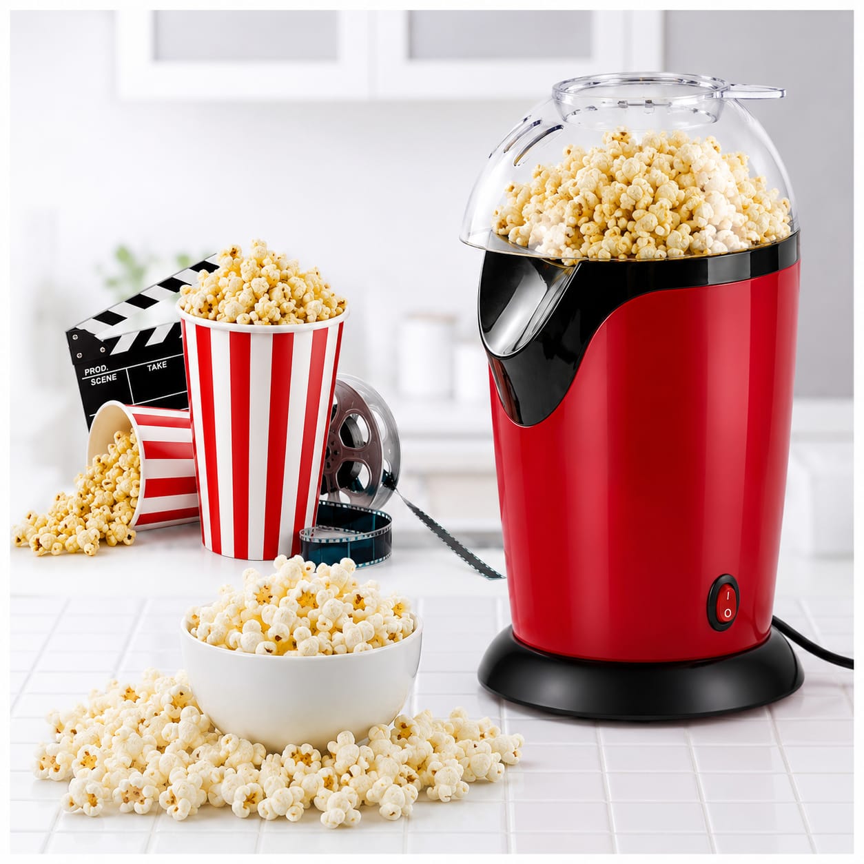 Mini Hot Air Popcorn Maker