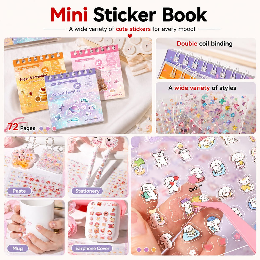 Cute Planner Sticker Book Set