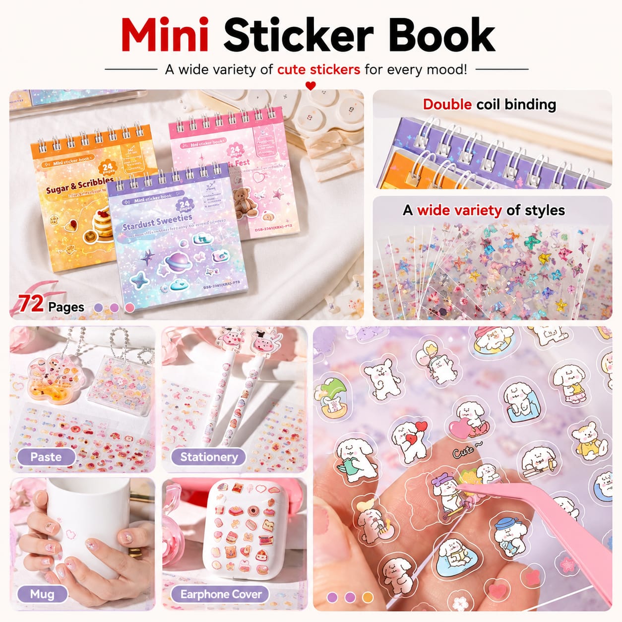 Cute Planner Sticker Book Set