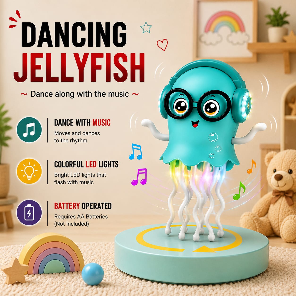 JellyGroove – Musical Dancing Jellyfish Toy