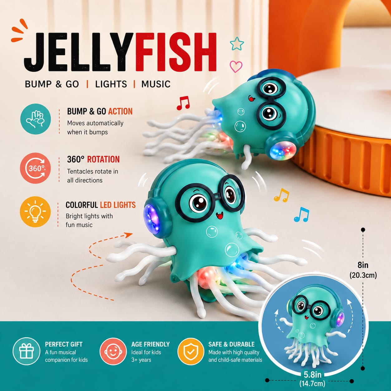 JellyGroove – Musical Dancing Jellyfish Toy