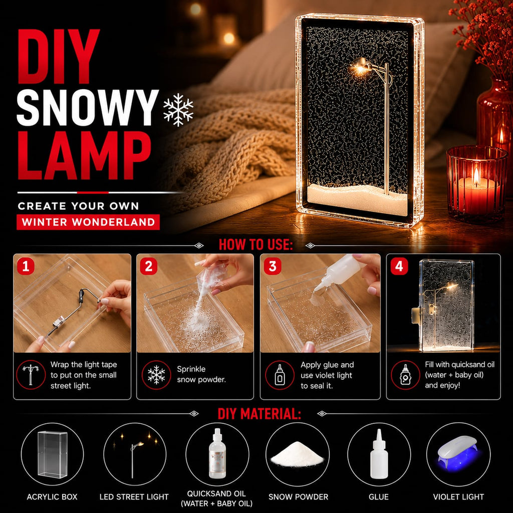 SnowGlow – Snowfall LED Night Lamp