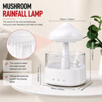 Rain Mist Mushroom - Rainfall Aroma Diffuser, Humidifier & Night Lamp