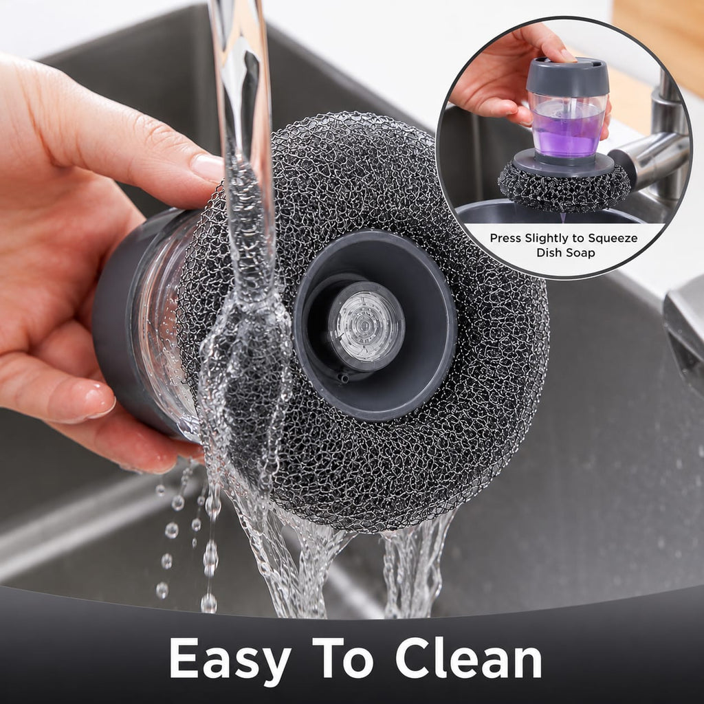 Soap Ease Scrub - 2 in 1 Kitchen Palm Scrubber