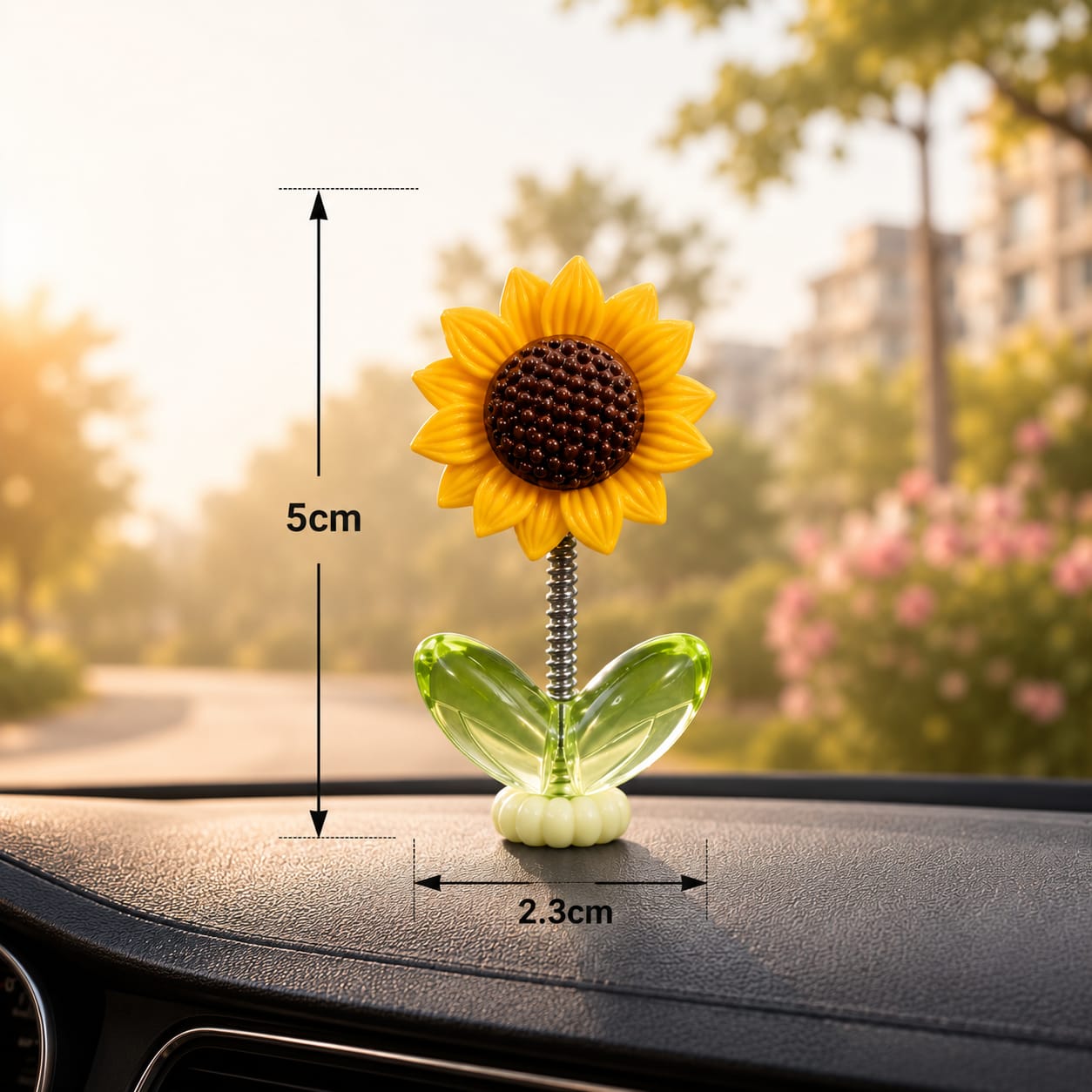 BloomRide Spring Sunflower Dashboard Decor (5 PCS)
