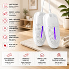 Fast Dry Shoe Dryer | Portable Electric Shoe Warmer & Deodorizer