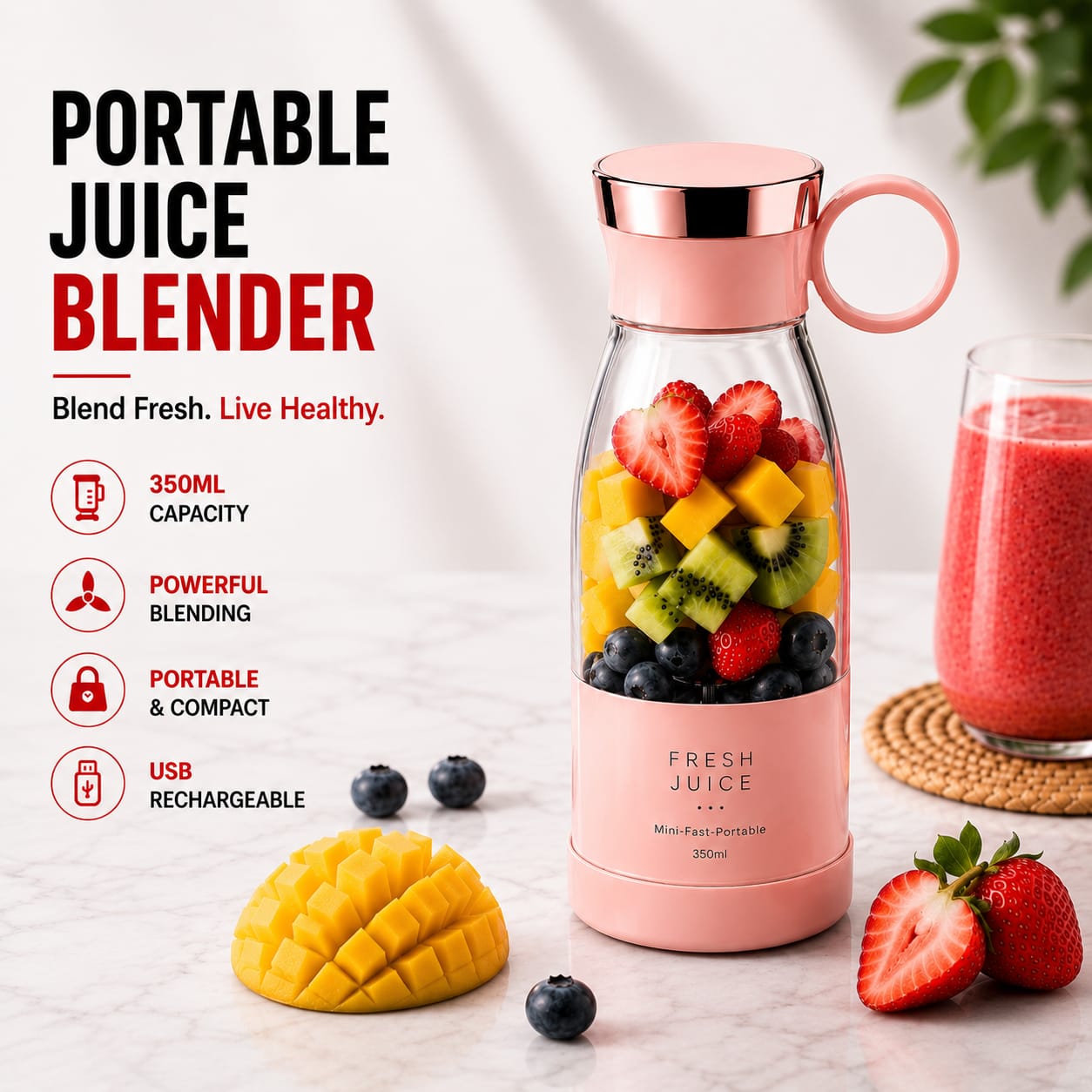 FreshSip Portable Juice Blender