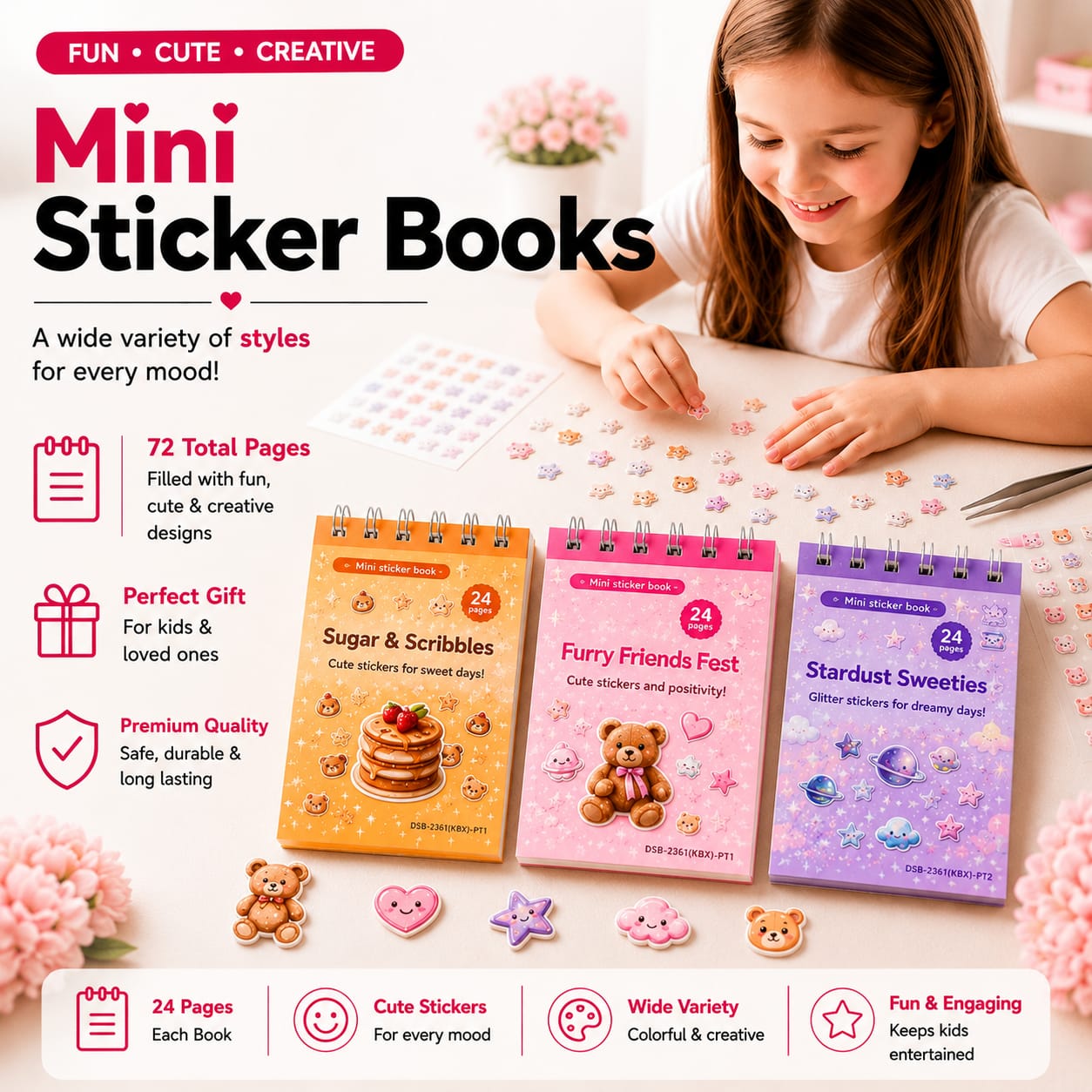 Cute Planner Sticker Book Set